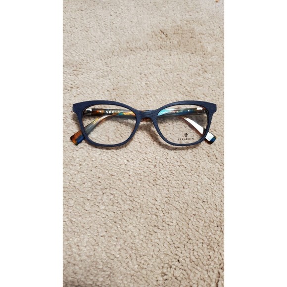 Womens Seraphin Designer Cat Eyeglasses Frames And Case 51-18-140 Never Worn main image 5